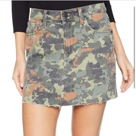 Hudson Viper Mini Camo Denim Skirt - Picture 1 of 14